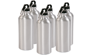 Silver Water Bottle